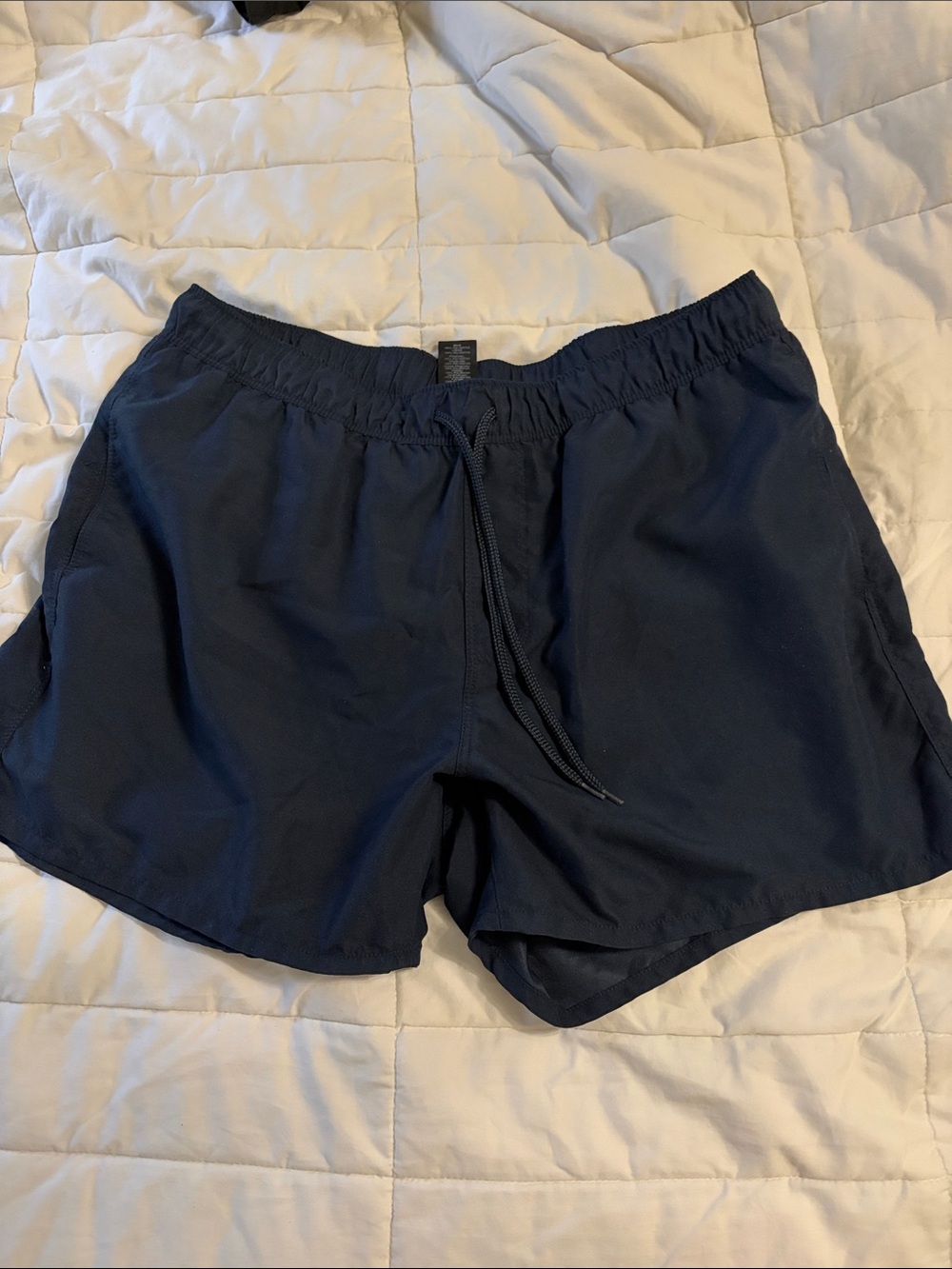 ASOS Navy Mesh-Lined Athletic Shorts
